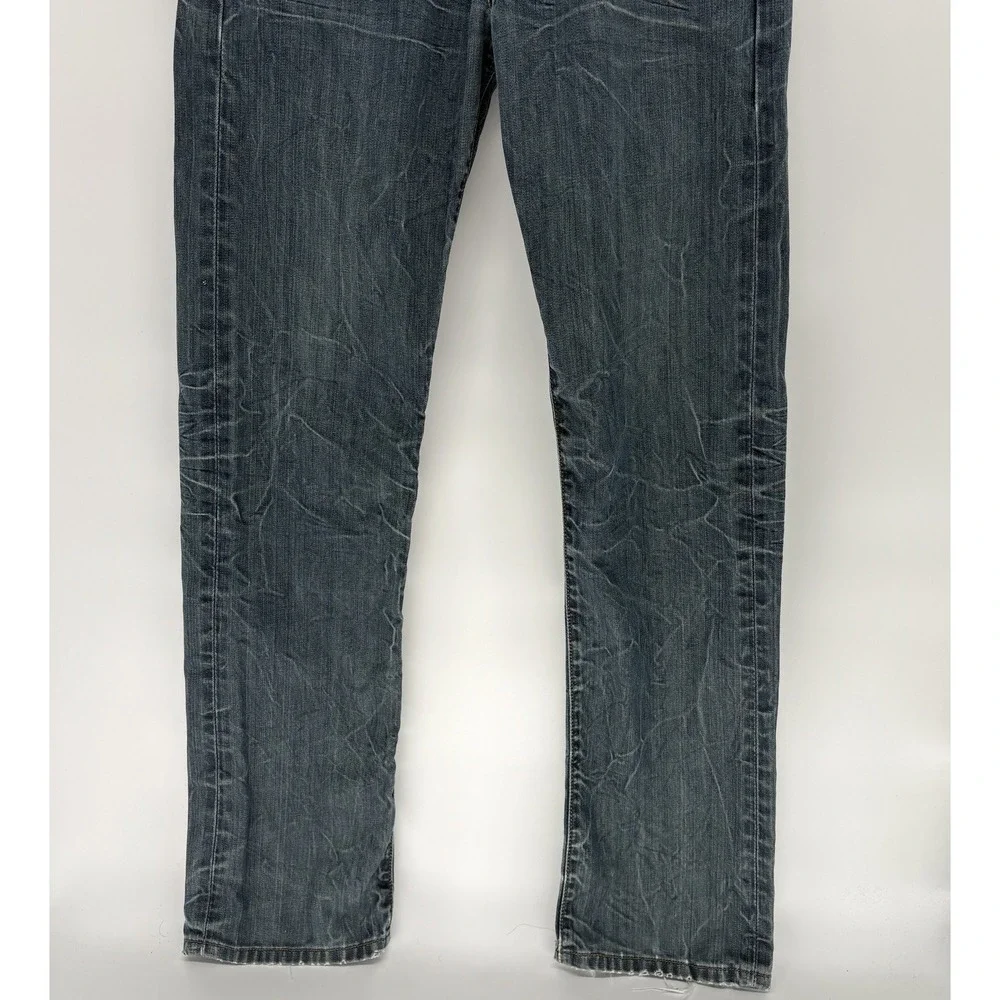 Vintage Levi's 501 Straight Jeans Button Fly Distressed Whisker Y2K Men 32X34